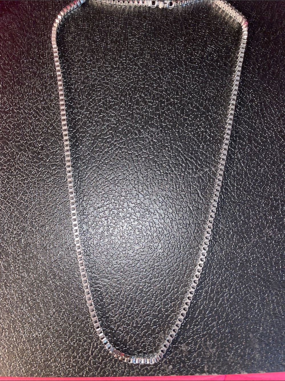 Sterling Silver Box Chain Necklace - Silver